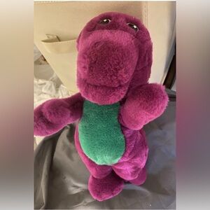 Vintage 1992 Barney Dinosaur 13” Plush Stuffed Animal Lyons Group Very Good Cond
